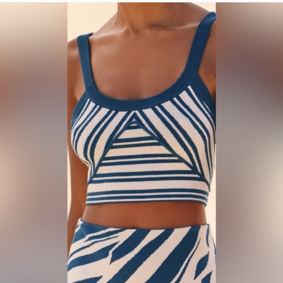 Celandine Tops - Anthropologie Celandine Printed Scoop-Neck Knit Tank Top, NWT, Sz S MSRP $78
